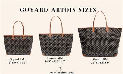 goyard gm tote|goyard size pm or gm.